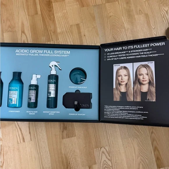 BRAND NEW NWT Redken Acidic Grow Full System Hair Set - Picture 4 of 6
